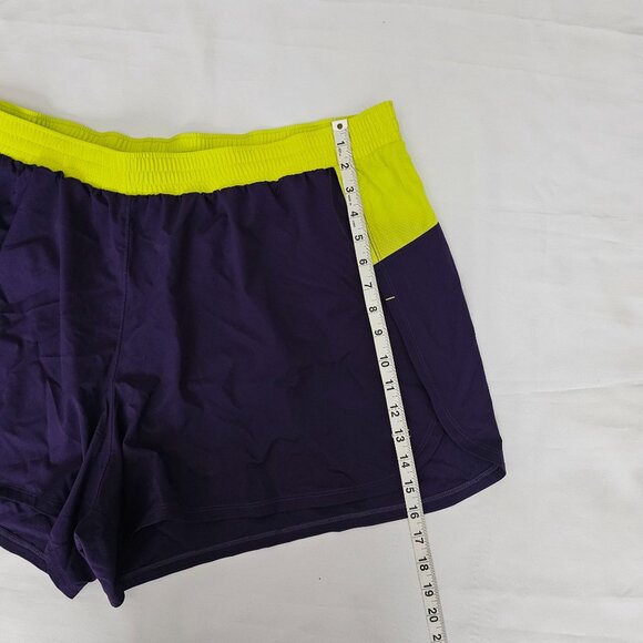 Champion Women's Purple/Yellow VAPOR Performance Athletic Running Shorts Size 4X - Picture 11 of 11